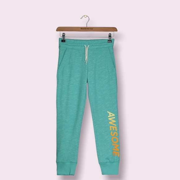 Bundle of 1 Navy Turquoise Girl’s Joggers & 1 White Leggings size 10-12 both - Picture 2 of 10